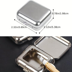 Portable Ashtray Windproof Stainless Steel Car Ash Tray