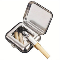 Portable Ashtray Windproof Stainless Steel Car Ash Tray