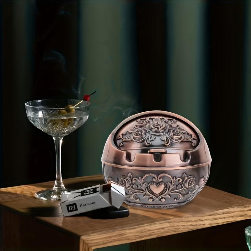 Windproof Ashtray with Lid Household Decorative Ashtray