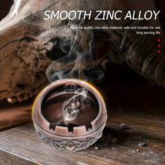Windproof Ashtray with Lid Household Decorative Ashtray