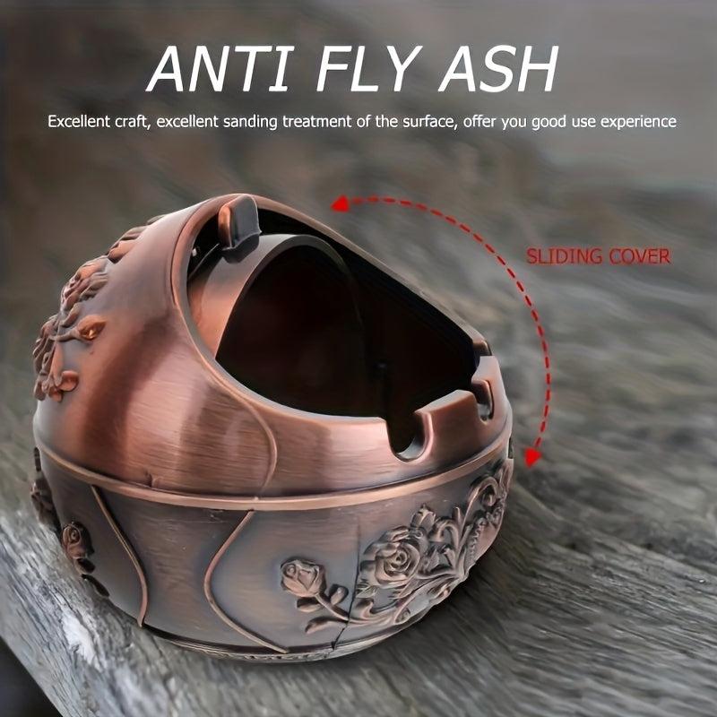 Windproof Ashtray with Lid Household Decorative Ashtray