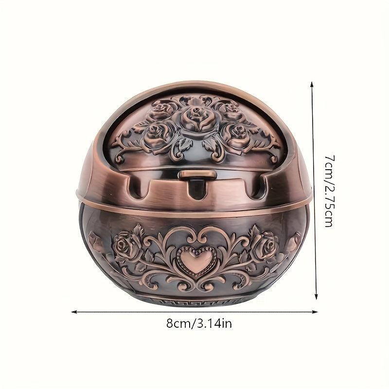 Windproof Ashtray with Lid Household Decorative Ashtray