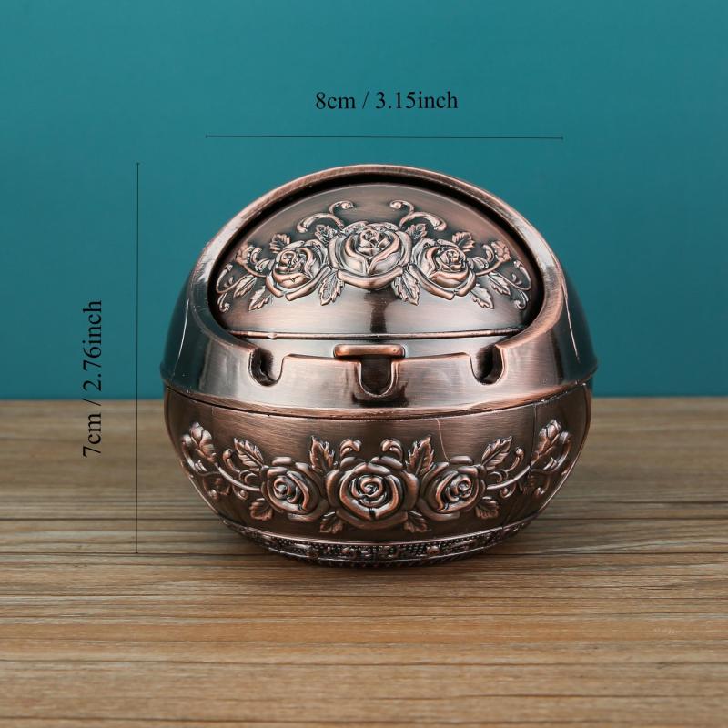Windproof Ashtray with Lid Household Decorative Ashtray