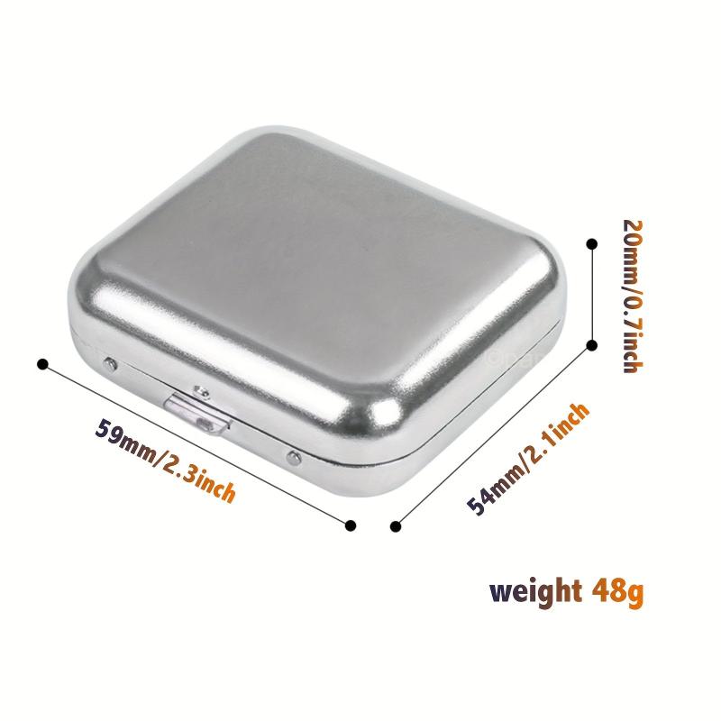 Portable Mini Stainless Steel Ashtray Compact Size