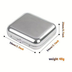 Portable Mini Stainless Steel Ashtray Compact Size