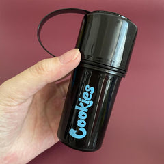 3 IN 1 Grinder Storage System Smell Proof Travel Ready Tether Strap Lightweight