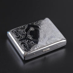 20pcs Metal Ultra Thin Cigarette Case Pressure Proof Metal Iron Case