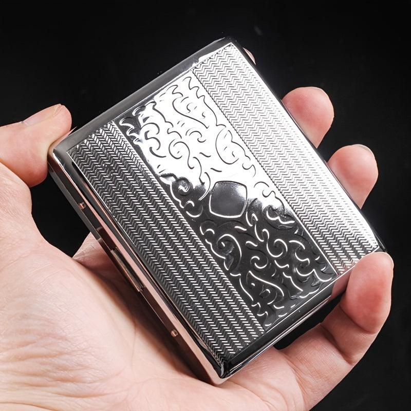 20pcs Metal Ultra Thin Cigarette Case Pressure Proof Metal Iron Case