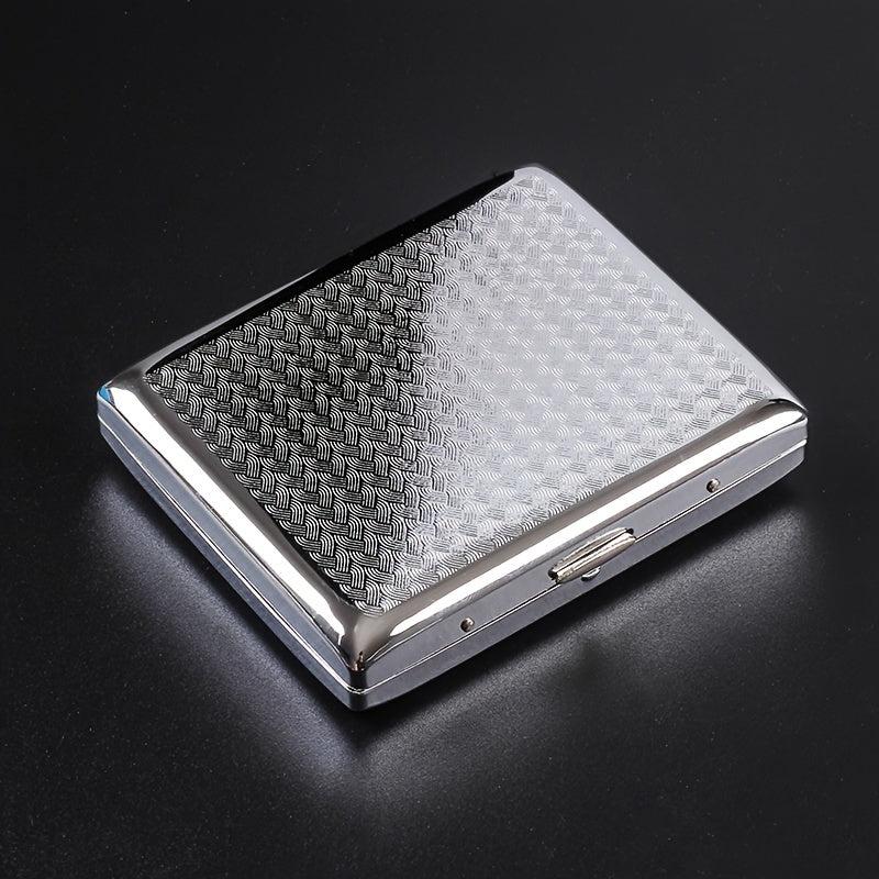 20pcs Metal Ultra Thin Cigarette Case Pressure Proof Metal Iron Case
