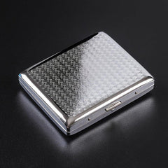 20pcs Metal Ultra Thin Cigarette Case Pressure Proof Metal Iron Case
