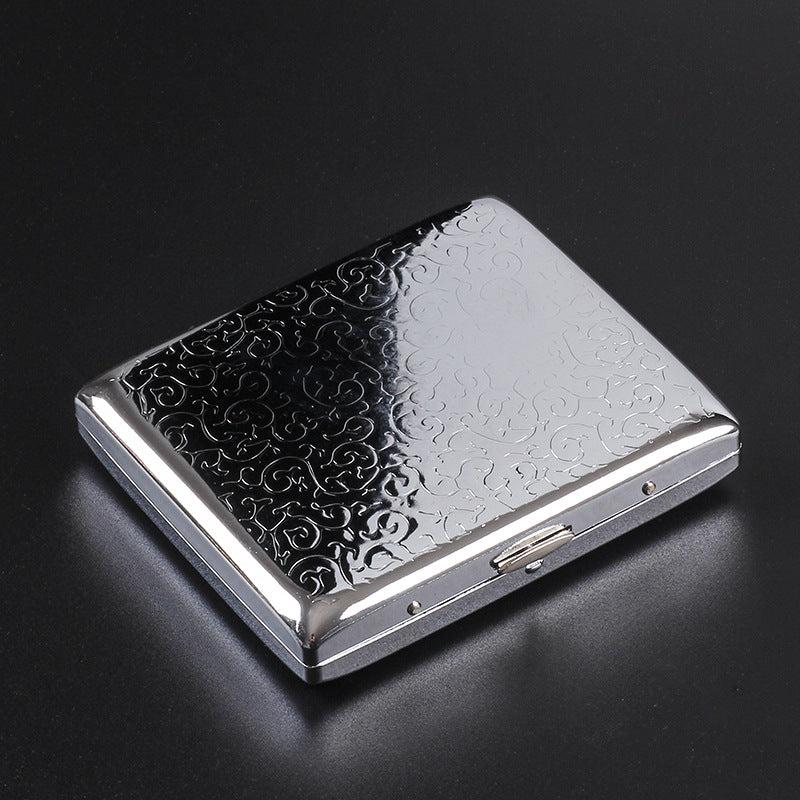 20pcs Metal Ultra Thin Cigarette Case Pressure Proof Metal Iron Case