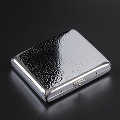 20pcs Metal Ultra Thin Cigarette Case Pressure Proof Metal Iron Case