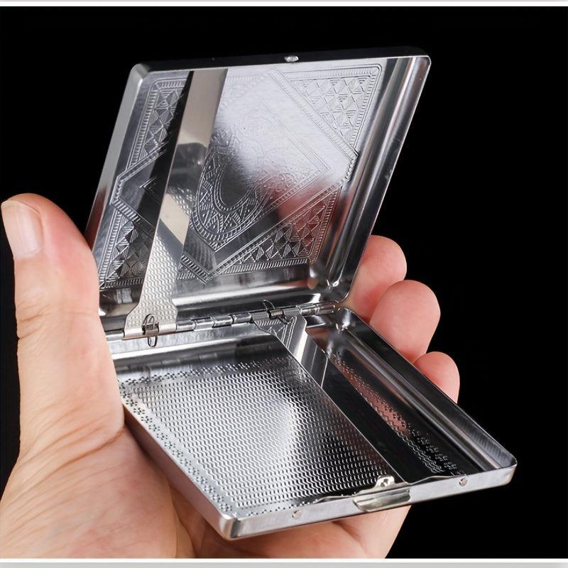 Vintage Cigarette Case Double Sided Spring Clip Open Pocket Bracket