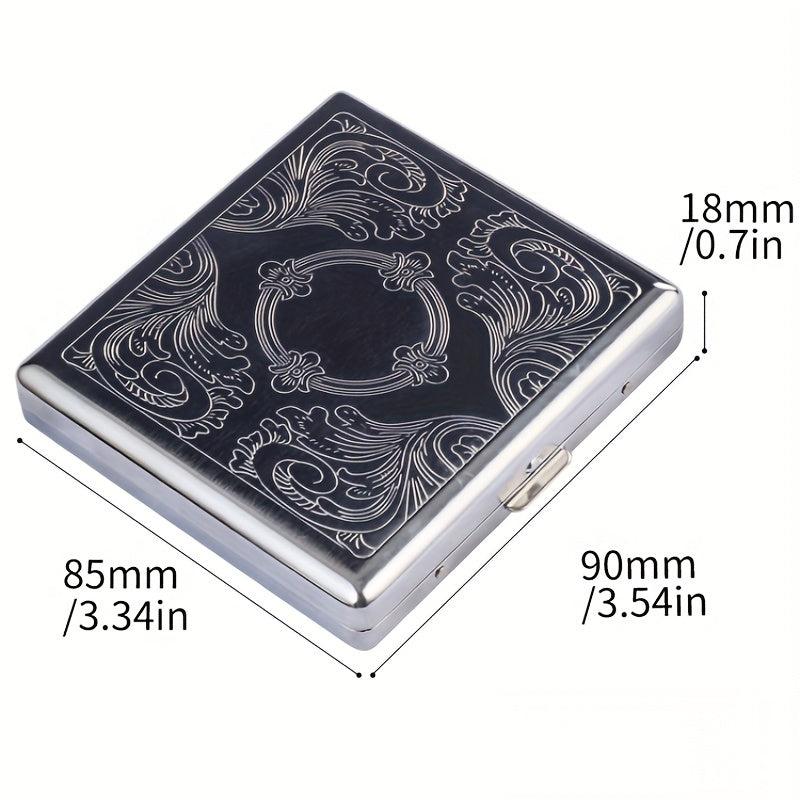 Vintage Cigarette Case Double Sided Spring Clip Open Pocket Bracket