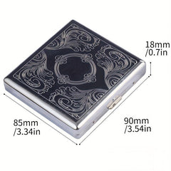 Vintage Cigarette Case Double Sided Spring Clip Open Pocket Bracket