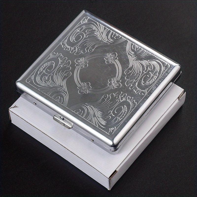 Vintage Cigarette Case Double Sided Spring Clip Open Pocket Bracket