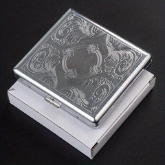 Vintage Cigarette Case Double Sided Spring Clip Open Pocket Bracket