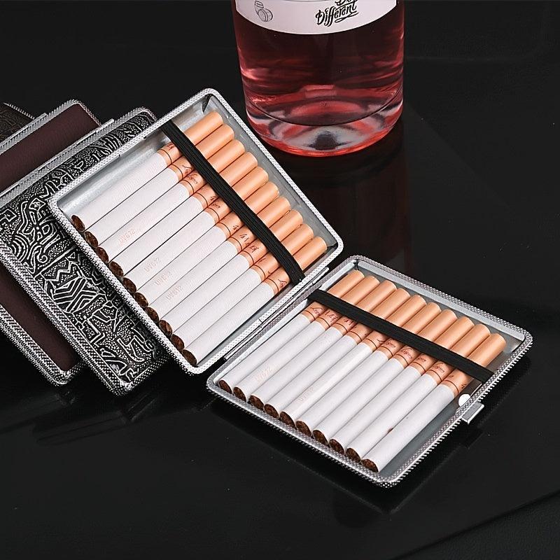 1pc Leather Storage Case Portable Holder Box Household Gadget