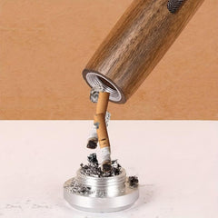 Wooden Car Ashtray Non Dropping Ashtray Portable Car Smoking