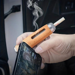 Wooden Car Ashtray Non Dropping Ashtray Portable Car Smoking