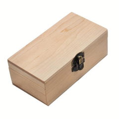 Wooden Herb and Smoking Accessories Storage Box with Grinder and Paper Slots