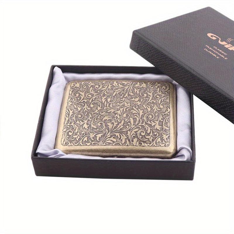Bronze Cigarette Storage Case Automatic Portable Box