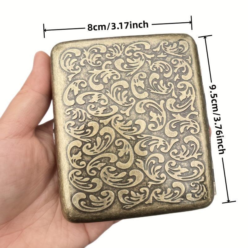 Bronze Cigarette Storage Case Automatic Portable Box
