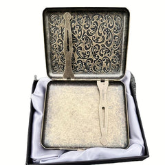 Bronze Cigarette Storage Case Automatic Portable Box