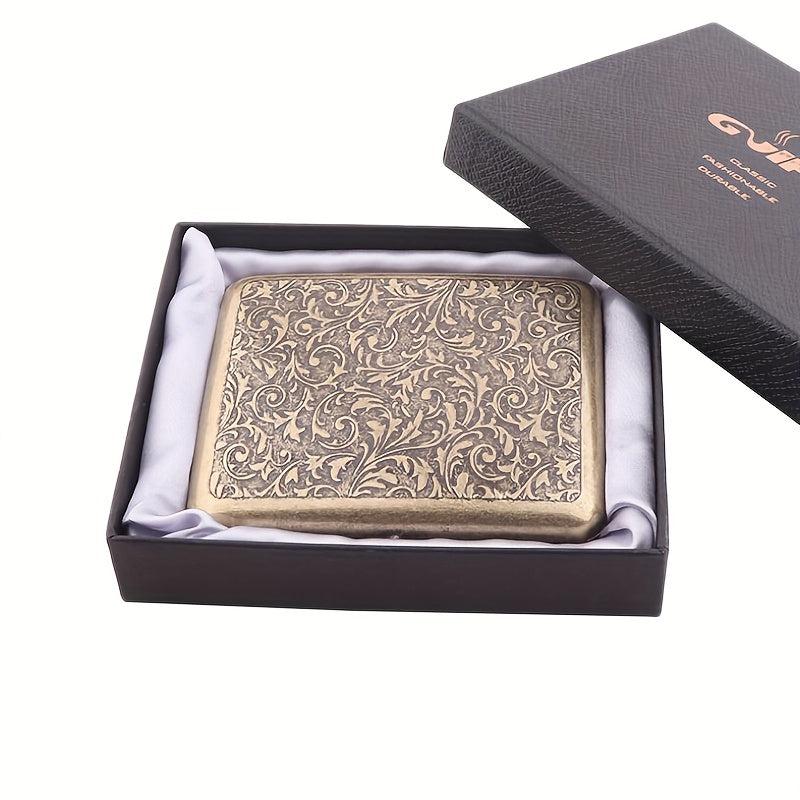 Bronze Cigarette Storage Case Automatic Portable Box