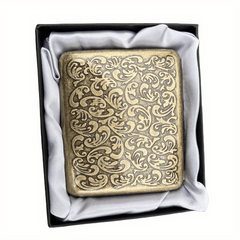 Bronze Cigarette Storage Case Automatic Portable Box