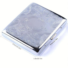 Metal Cigarette Case for 20 Cigarettes - Stylish Gift for Smokers
