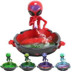Alien Style Resin Ashtray Portable Starry Sky Ash Tray Desktop Adornment