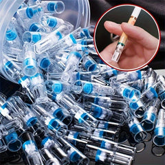 50pcs Disposable Transparent Smoking Filter Tobacco Shredded Tar Filter Holder