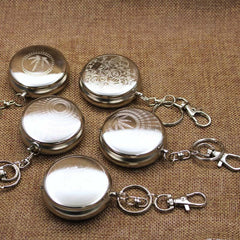 Mini Ashtray Key Chain Stainless Steel Portable Car Pocket Holder