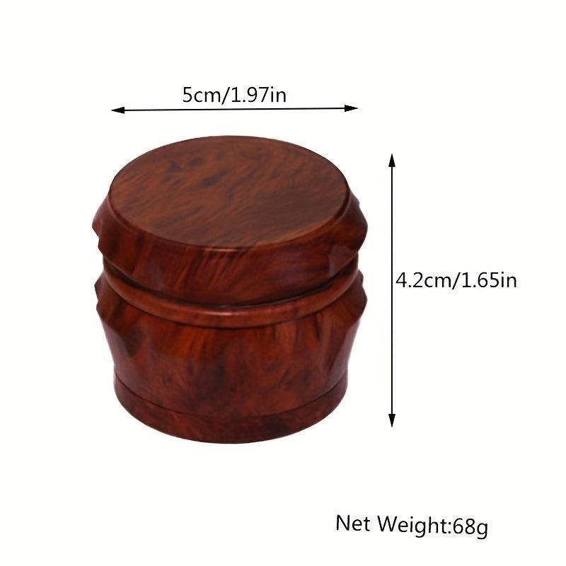 Four layer Walnut Wood Resin Drum Metal Diamond Tooth Grinder