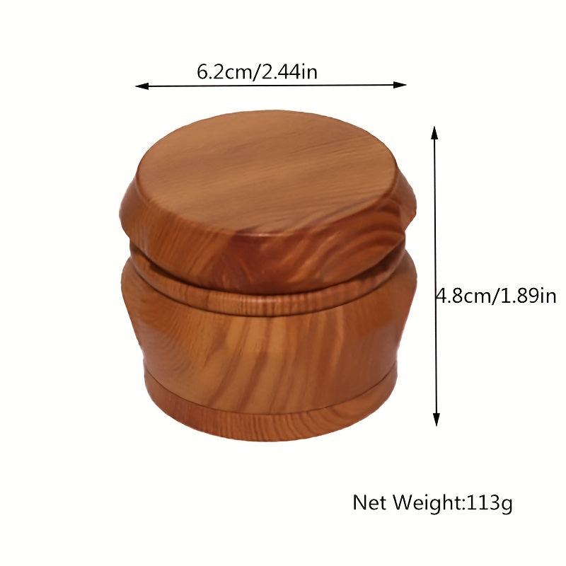 Four layer Walnut Wood Resin Drum Metal Diamond Tooth Grinder