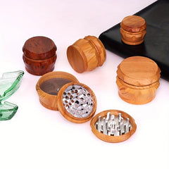 Four layer Walnut Wood Resin Drum Metal Diamond Tooth Grinder