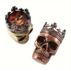 Crown Skull 3 Layer Grinder Spice Crusher Kitchen Supplies