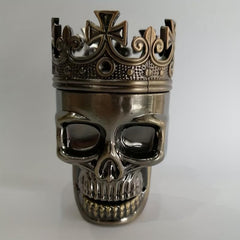 Crown Skull 3 Layer Grinder Spice Crusher Kitchen Supplies