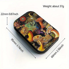 Portable Metal Storage Box Creative Flip Container Home Outdoor Travel Gadget