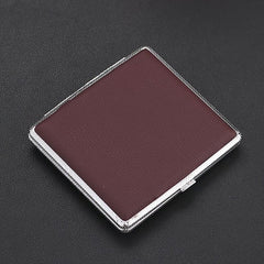 Leather Storage Case Holds 20 Pieces Portable Holder