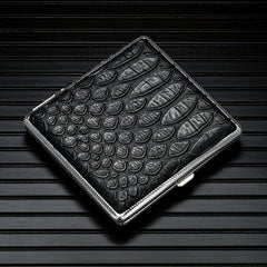 Leather Storage Case Holds 20 Pieces Portable Holder