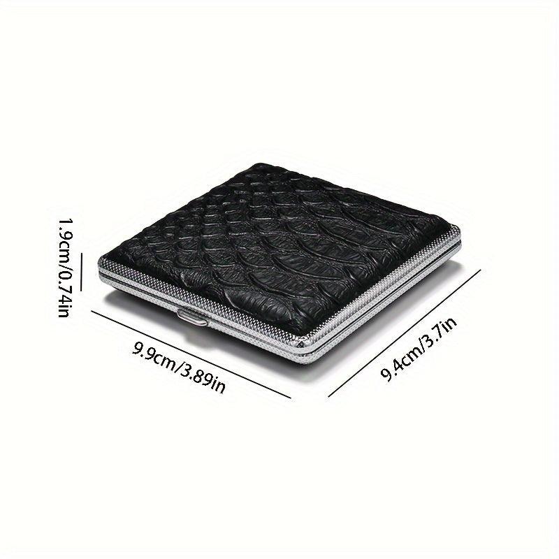 Leather Storage Case Holds 20 Pieces Portable Holder