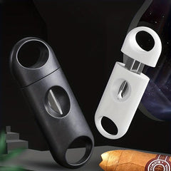 Stainless Steel Cigar Cutter 22mm Guillotine with Accessories