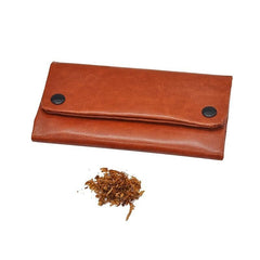Leather Tobacco Bag Portable Cigarette Rolling Pipe Bag Tobacco Pouch Case