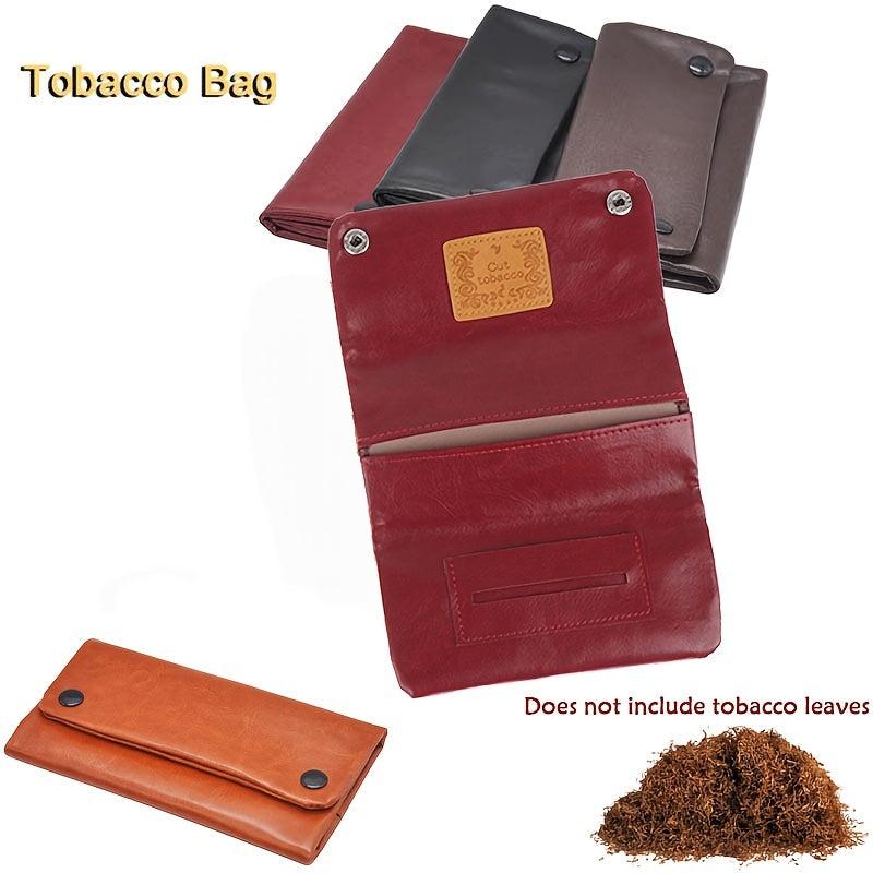 Leather Tobacco Bag Portable Cigarette Rolling Pipe Bag Tobacco Pouch Case