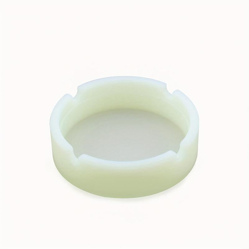 Luminous Round Ashtray with Silicone Material