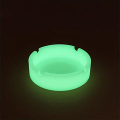 Luminous Round Ashtray with Silicone Material