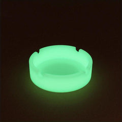 Luminous Round Ashtray with Silicone Material