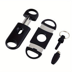 3pcs Cigar Cutter Set Stainless Steel Cigar Scissors Punch Accessories